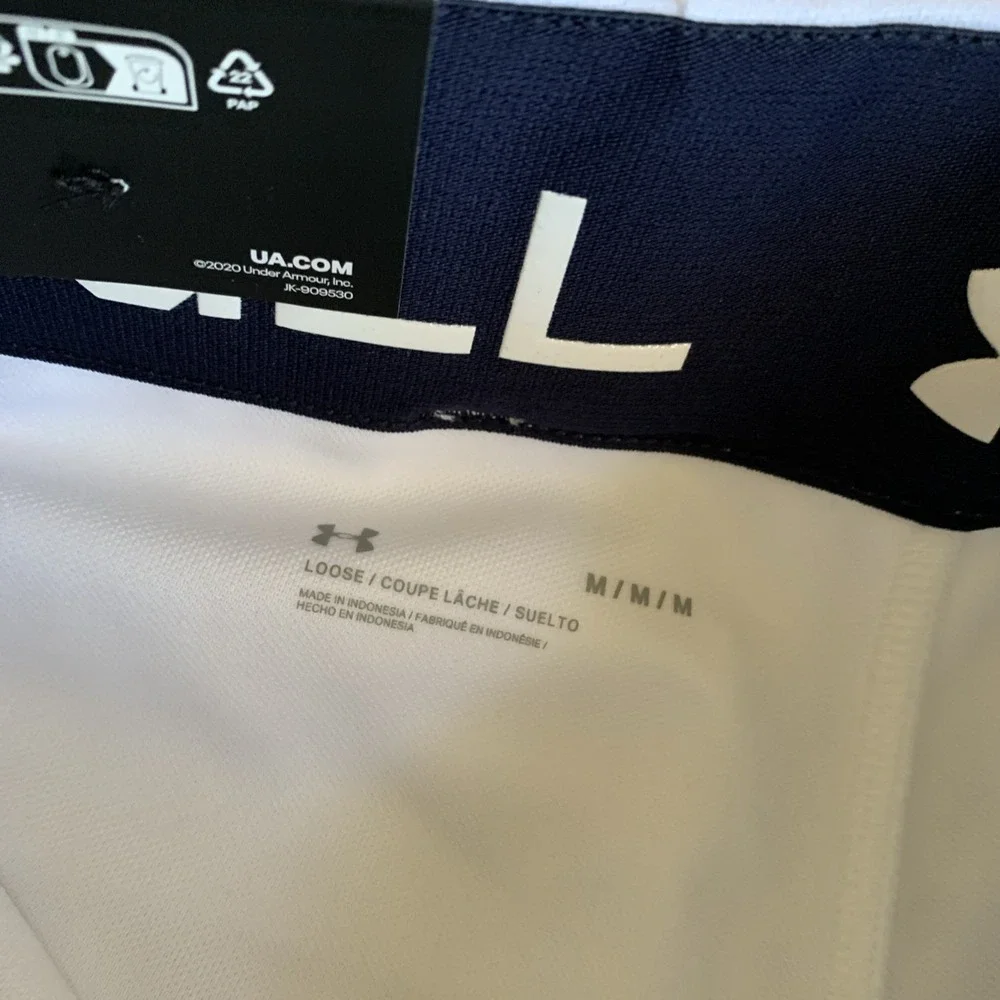 Under Armour Mens UA Utility Pro Piped Knicker Baseball Pants White Size M NWT